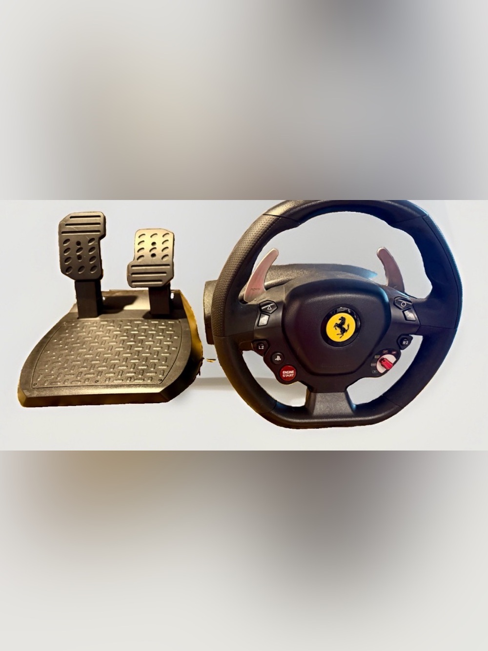 Thrustmaster T80 Ferrari 488 GTB Wheel & Pedals, Paddle Shifters, PS3/PS4/PC